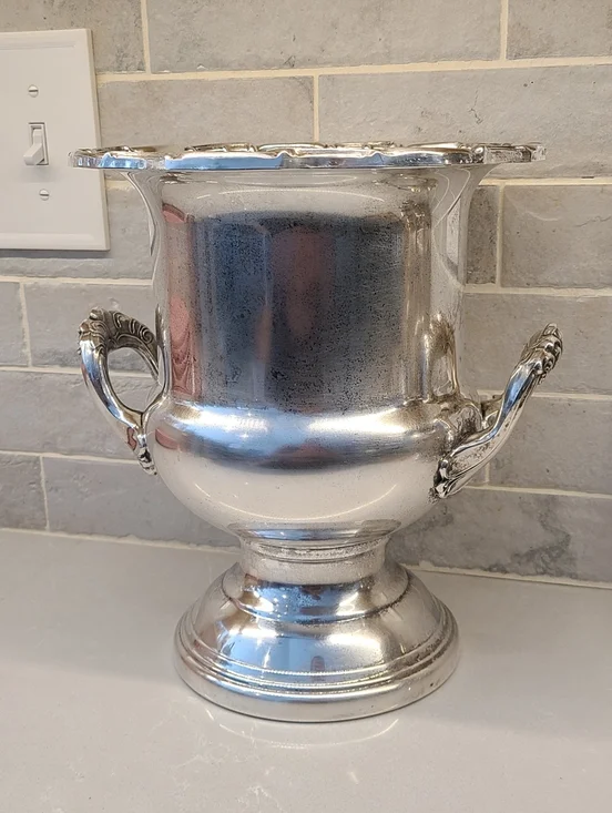 Vintage Silver Plate Trophy Champagne Bucket - Picture 6 of 8